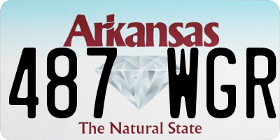 AR license plate 487WGR