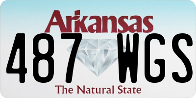 AR license plate 487WGS
