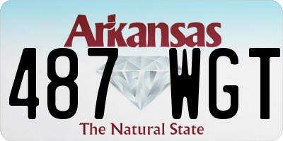 AR license plate 487WGT