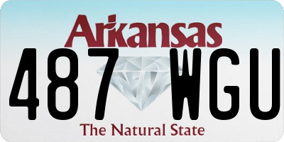 AR license plate 487WGU