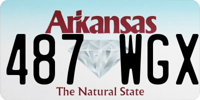 AR license plate 487WGX