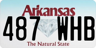 AR license plate 487WHB