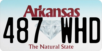 AR license plate 487WHD