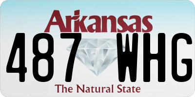 AR license plate 487WHG