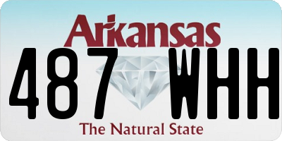 AR license plate 487WHH