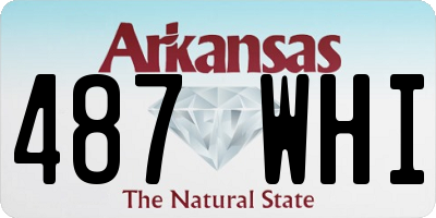 AR license plate 487WHI