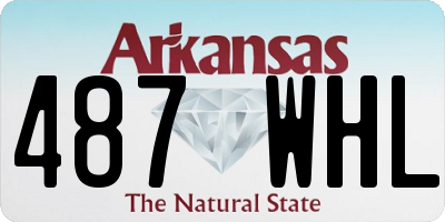 AR license plate 487WHL
