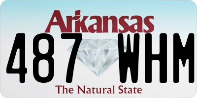 AR license plate 487WHM