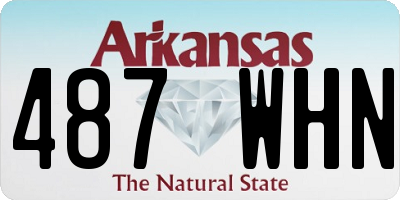 AR license plate 487WHN