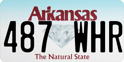 AR license plate 487WHR