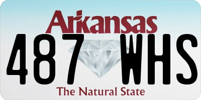 AR license plate 487WHS