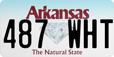 AR license plate 487WHT