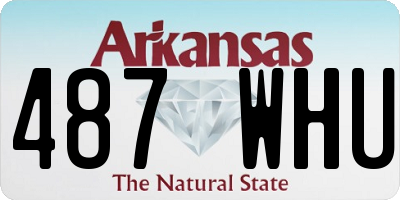AR license plate 487WHU