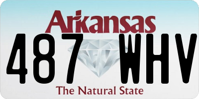 AR license plate 487WHV