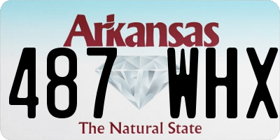 AR license plate 487WHX