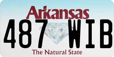 AR license plate 487WIB