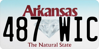 AR license plate 487WIC