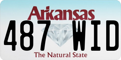 AR license plate 487WID