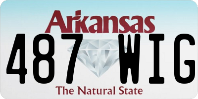 AR license plate 487WIG