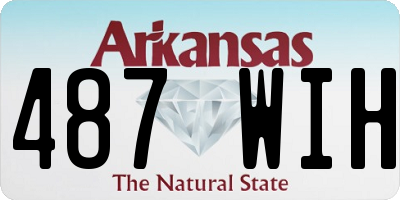 AR license plate 487WIH