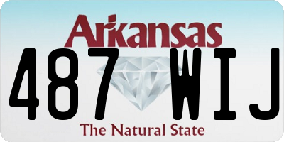 AR license plate 487WIJ