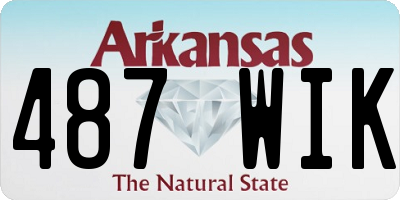 AR license plate 487WIK