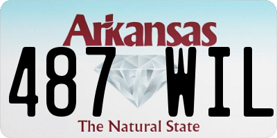 AR license plate 487WIL