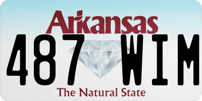 AR license plate 487WIM