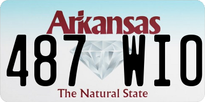 AR license plate 487WIO