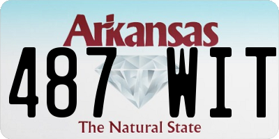 AR license plate 487WIT