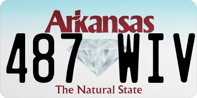 AR license plate 487WIV