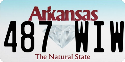 AR license plate 487WIW