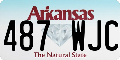 AR license plate 487WJC
