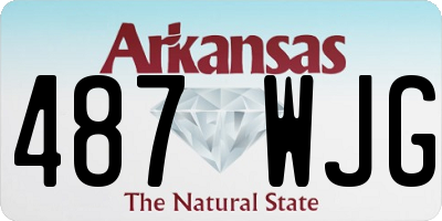 AR license plate 487WJG