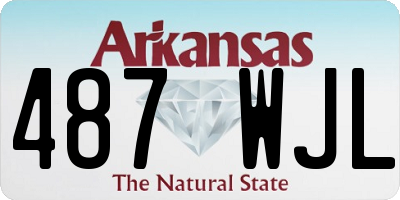 AR license plate 487WJL