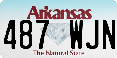 AR license plate 487WJN