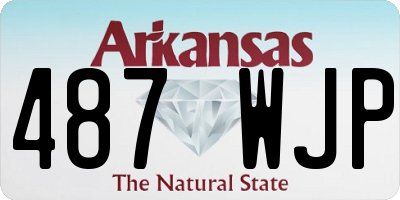AR license plate 487WJP