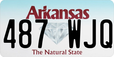 AR license plate 487WJQ