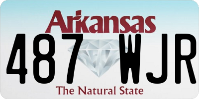 AR license plate 487WJR