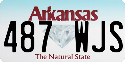 AR license plate 487WJS