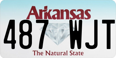 AR license plate 487WJT