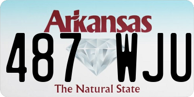 AR license plate 487WJU