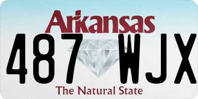 AR license plate 487WJX