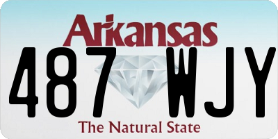 AR license plate 487WJY