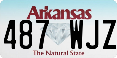 AR license plate 487WJZ