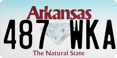 AR license plate 487WKA