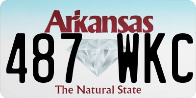 AR license plate 487WKC