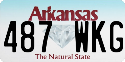 AR license plate 487WKG