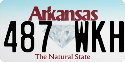 AR license plate 487WKH