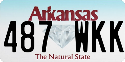 AR license plate 487WKK